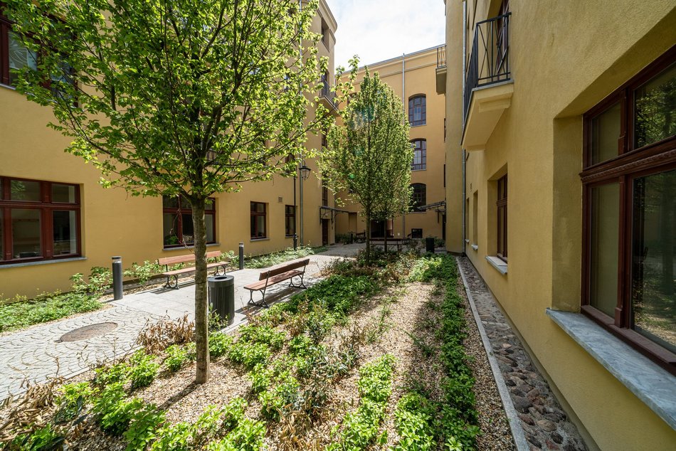 Na Mielczarskiego jest pięknie! Nie tylko woonerf, zmieniły się też kamienice