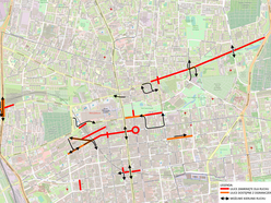 Remont ul. Legionów - mapa