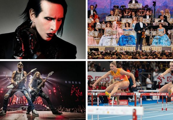 Łódź. Marilyn Manson, Andre Rieu, Scorpions i biegczki przez płotki
