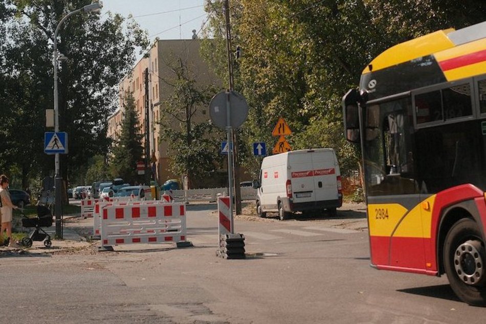 Łódź. Remont Marysińskiej