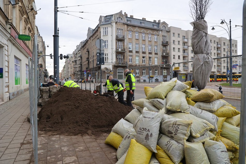 Prace przy ul. Narutowicza