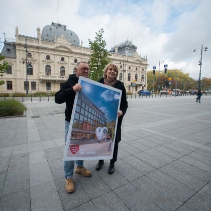 Rzeźba "Serce dla Łodzi" , fot. ŁÓDŹ.PL