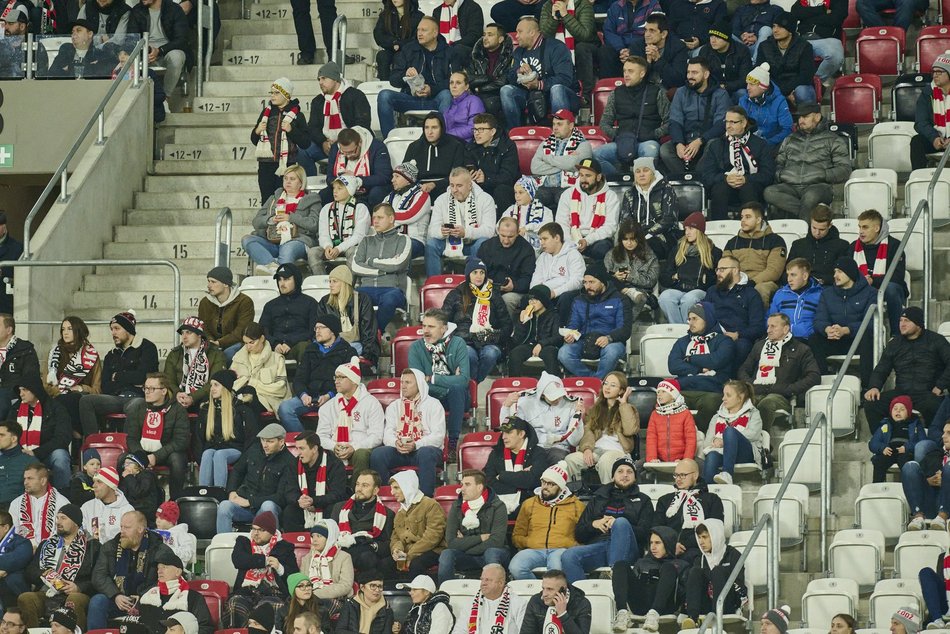 Kibice na meczu ŁKS Łódź - Raków Częstochowa