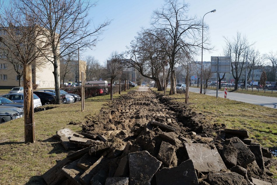 Łódź. Ulica Dąbrowskiego