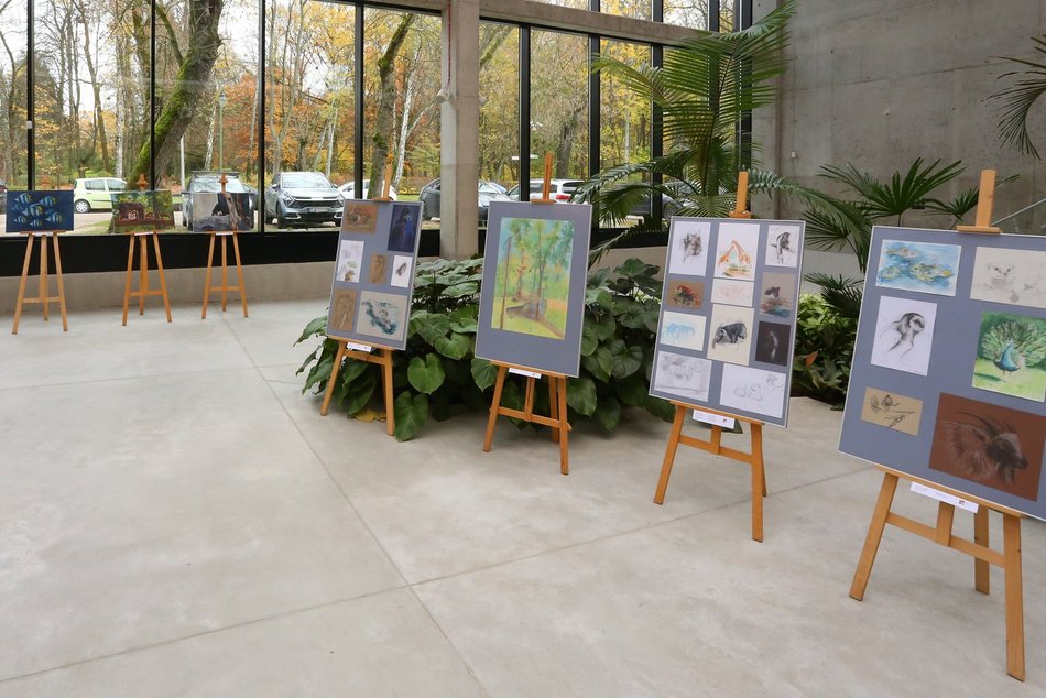 Wystawa prac plenerowych uczniów Państwowego Liceum Sztuk Plastycznych w Łodzi w Orientarium Zoo Łódź