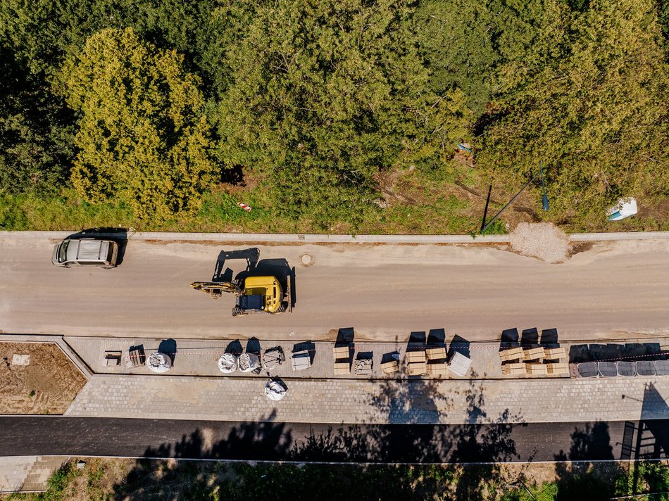 Remontowana ulica Wojska Polskiego w Łodzi