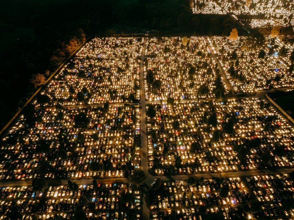 Cmentarz Szczecińska wygląda magicznie