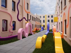 Łódź. Nowe podwórko artystyczne przy Piotrkowskiej 20. Wizualizacje