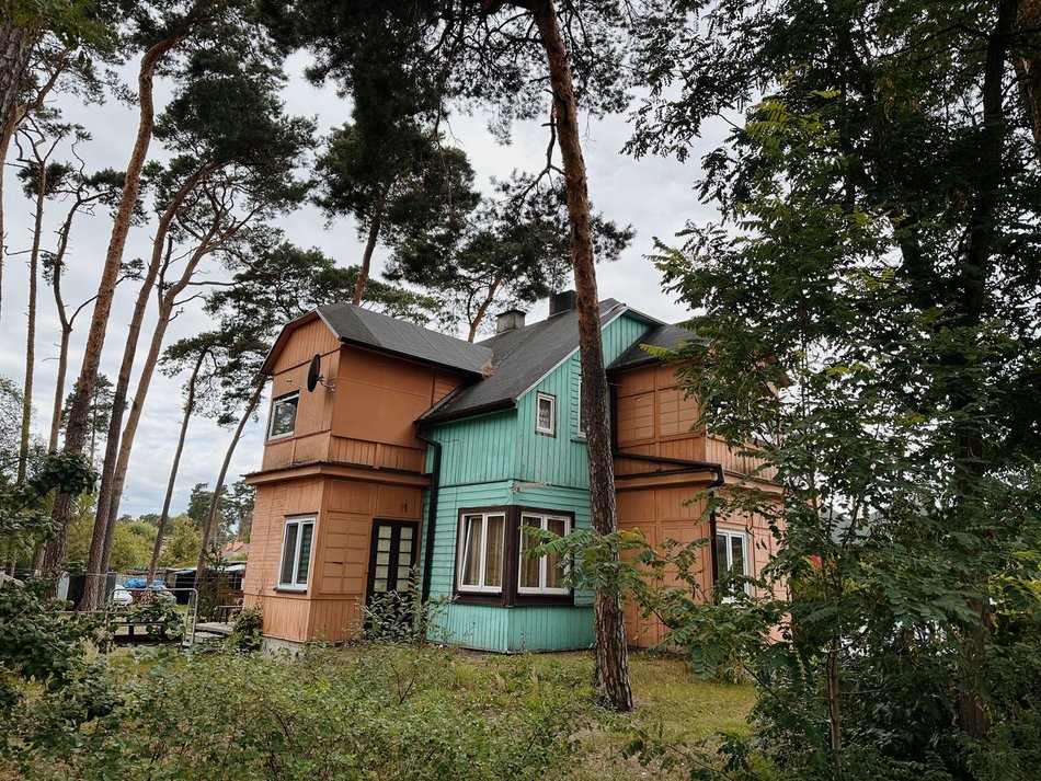 Kolumna-Las, Łask, zabytkowe wille, architektura drewniana