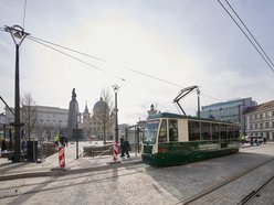 Przejazd testowy tramwaju MPK Łódź na ul. Legionów