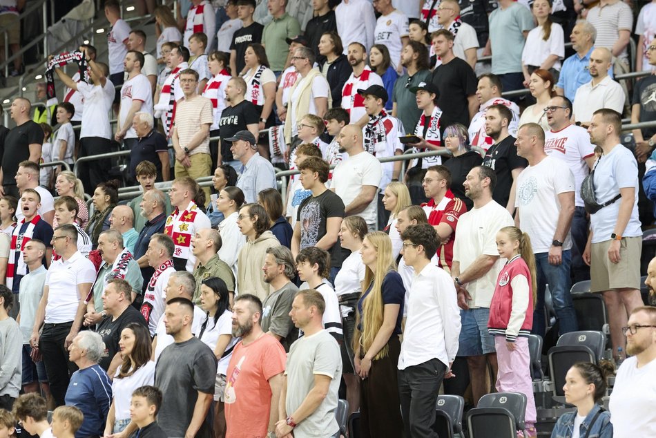 Kibice na meczu ŁKS Coolpack Łódź z Astorią Bydgoszcz