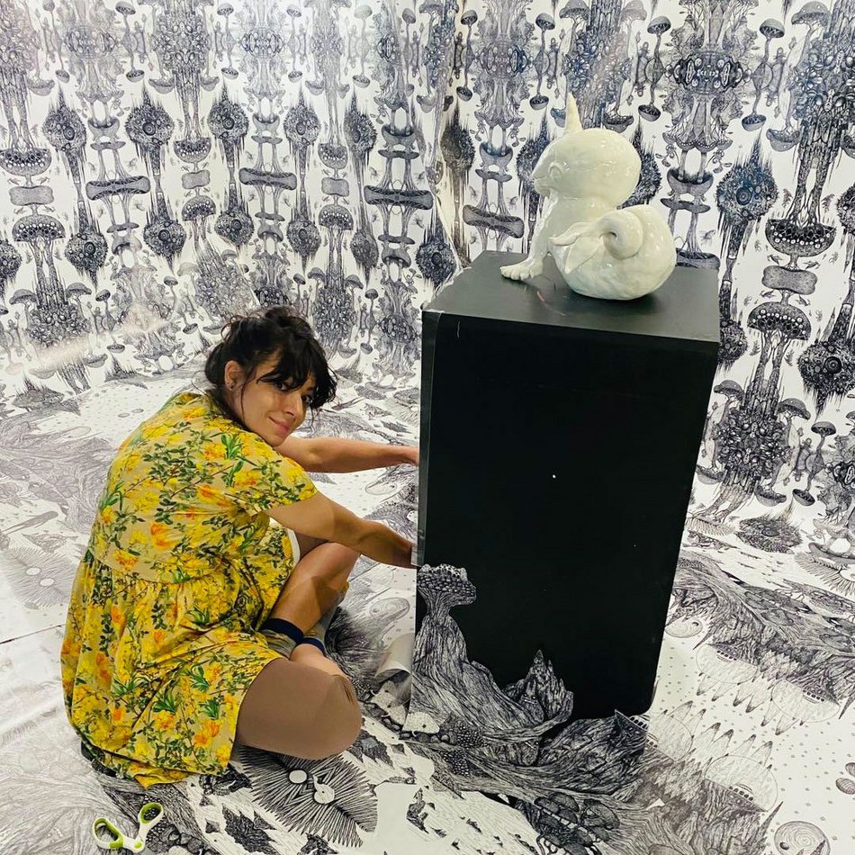 Łódź. Czarne chmury. Wystawa Kimby Frances Kerner