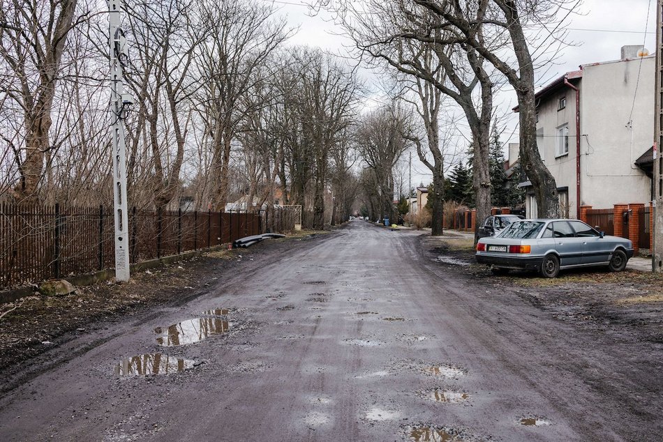 Łódź. Ulica Partyzantów przed remontem