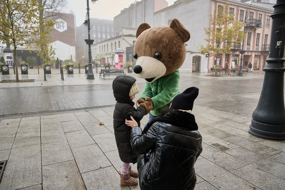Miś Uszatek na Piotrkowskiej