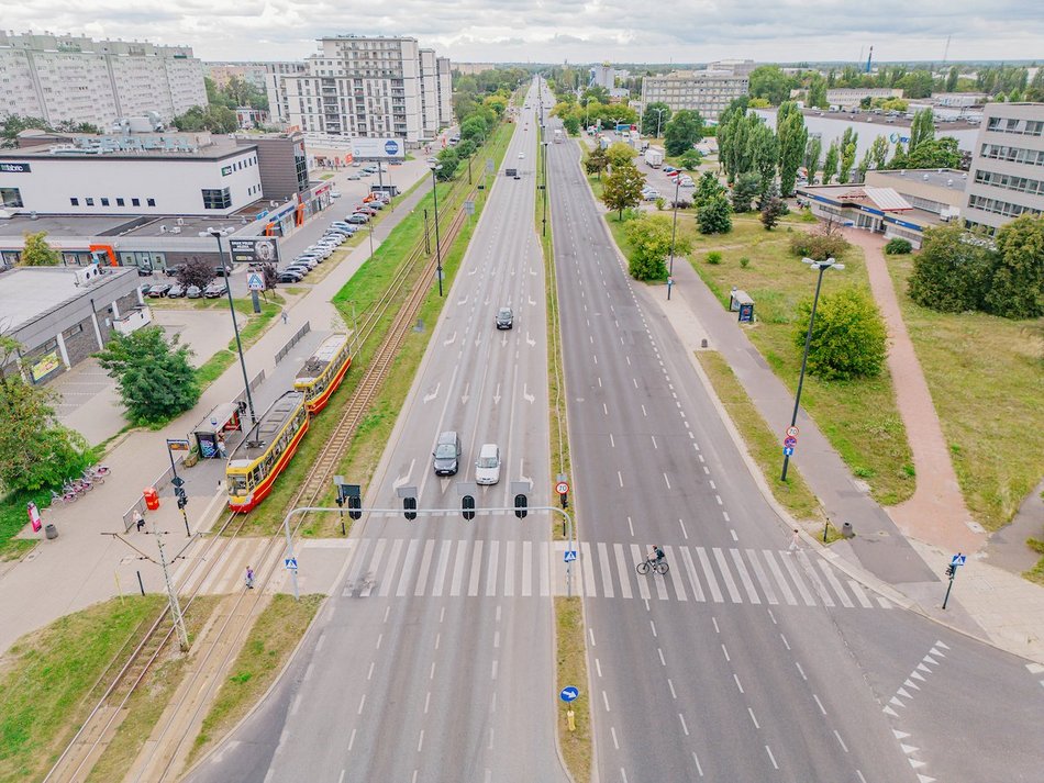 Łódź. Ulica Aleksandrowska w Łodzi przed remontem
