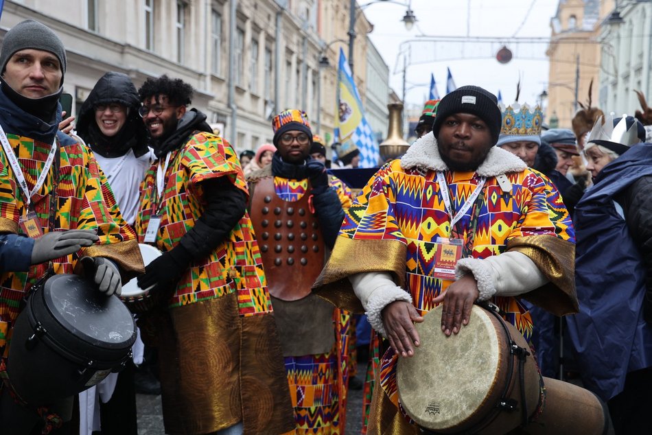Orszak Trzech Króli na ul. Piotrkowskiej w Łodzi