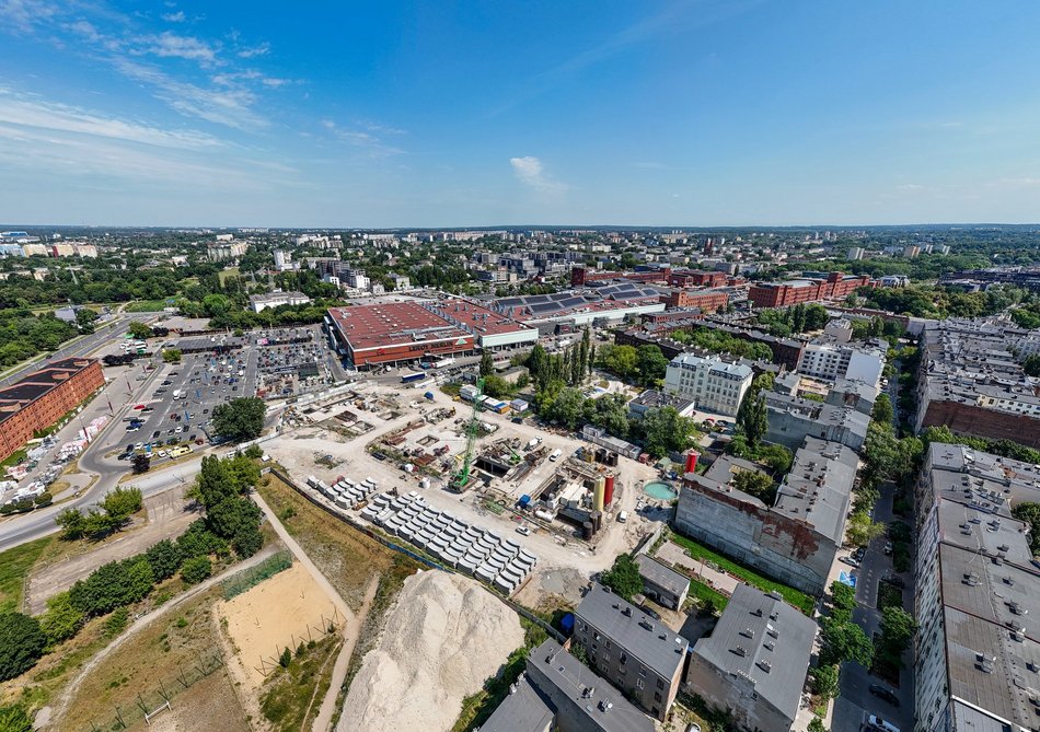 Tunel średnicowy pod Łodzią - plac budowy