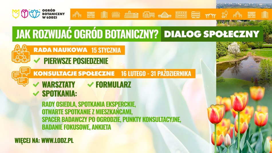 Łódź. Przyszłość Ogrodu Botanicznego w Łodzi w Twoich rękach!