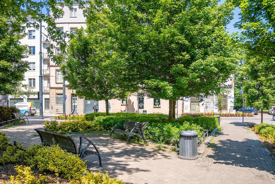 Łódź. Parki kieszonkowe w Łodzi. Moc zieleni w mini wersji