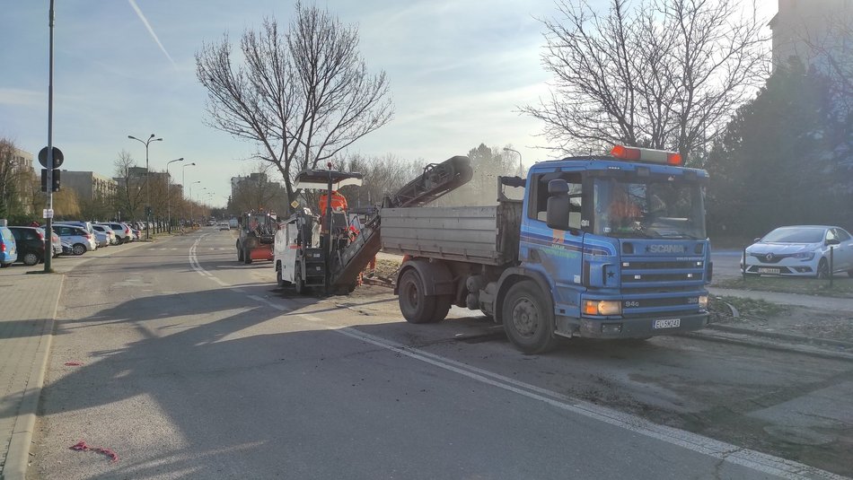 Prace na ulicy Nastrojowej