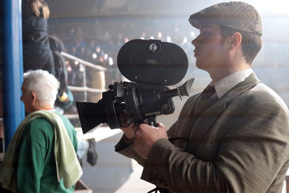 Plan filmowy w Hali Sportowej w Łodzi