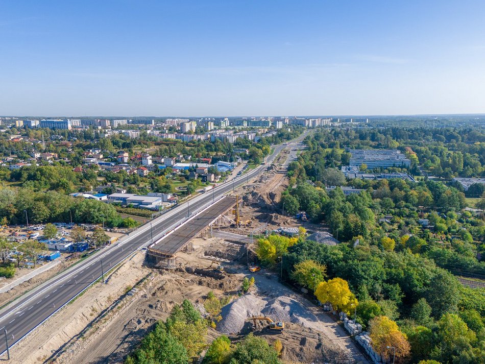 Przybyszewskiego - remont wiaduktu 