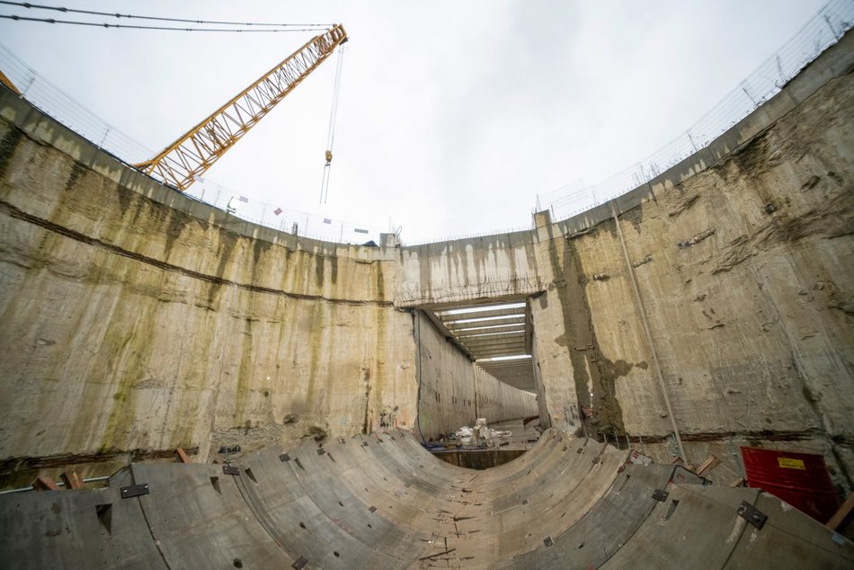 Tunel średnicowy pod Łodzią. Budowa stacji Łódź Polesie