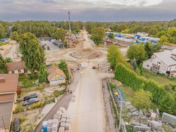 Wielki remont Szczecińskiej w Łodzi. Widać już rondo przy Rąbieńskiej