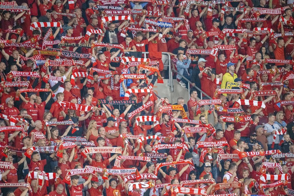 Kibice na meczu Widzew Łódź z Piastem Gliwice!