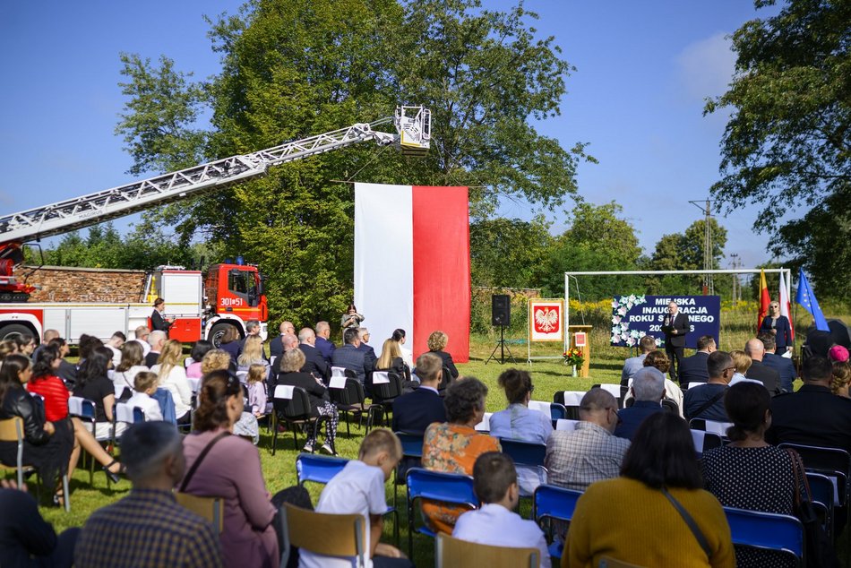 Rozpoczęcie roku szkolnego w Szkole Podstawowej nr 61 w Łodzi. Była niespodzianka