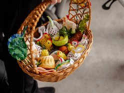 Łódź. Święcenie pokarmów na stadionie Widzewa Łódź