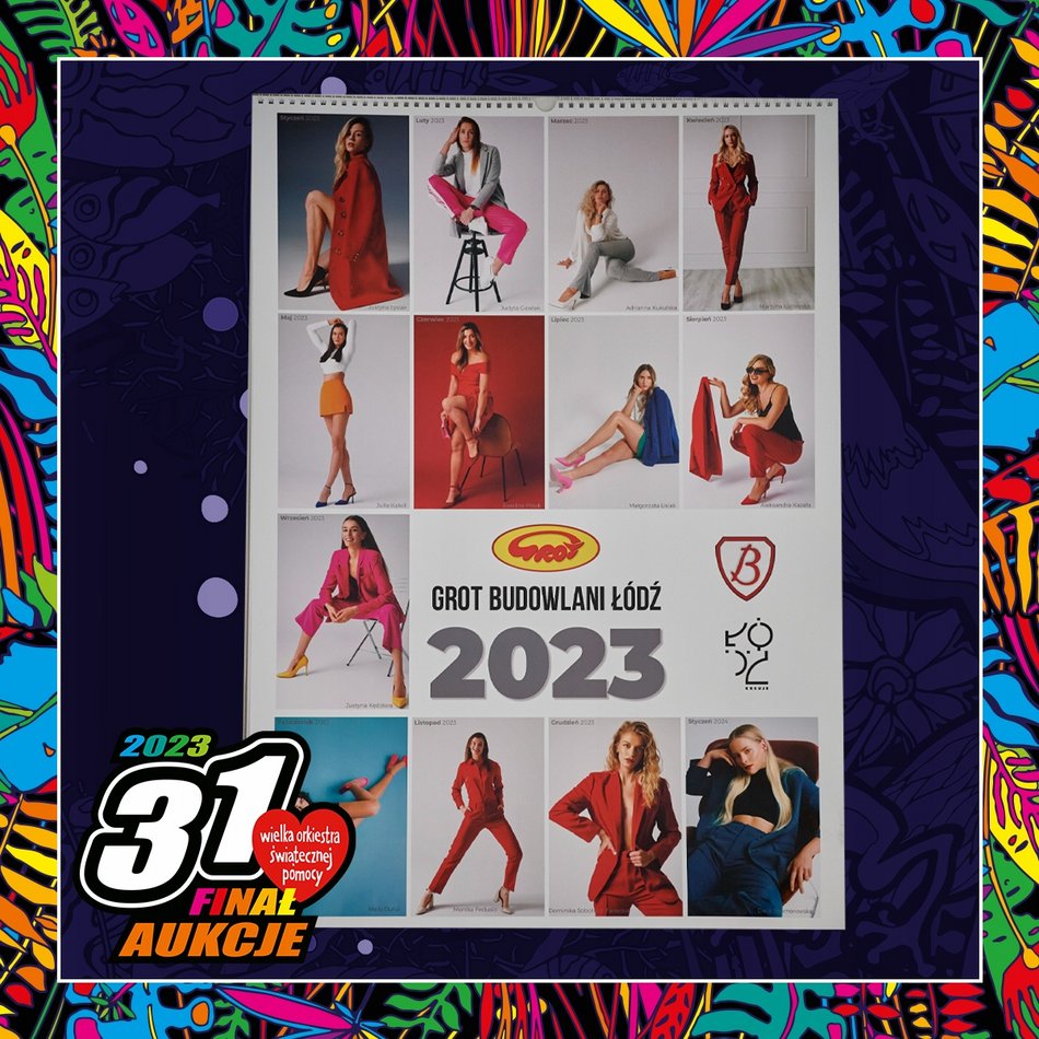 Kalendarz z autografami siatkarek Budowlanych