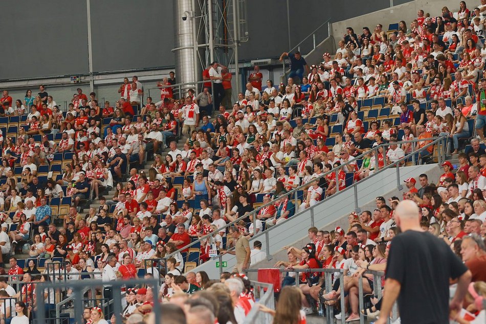 Łódź. Polska gra z Brazylią! Pełne trybuny w Atlas Arenie w Łodzi