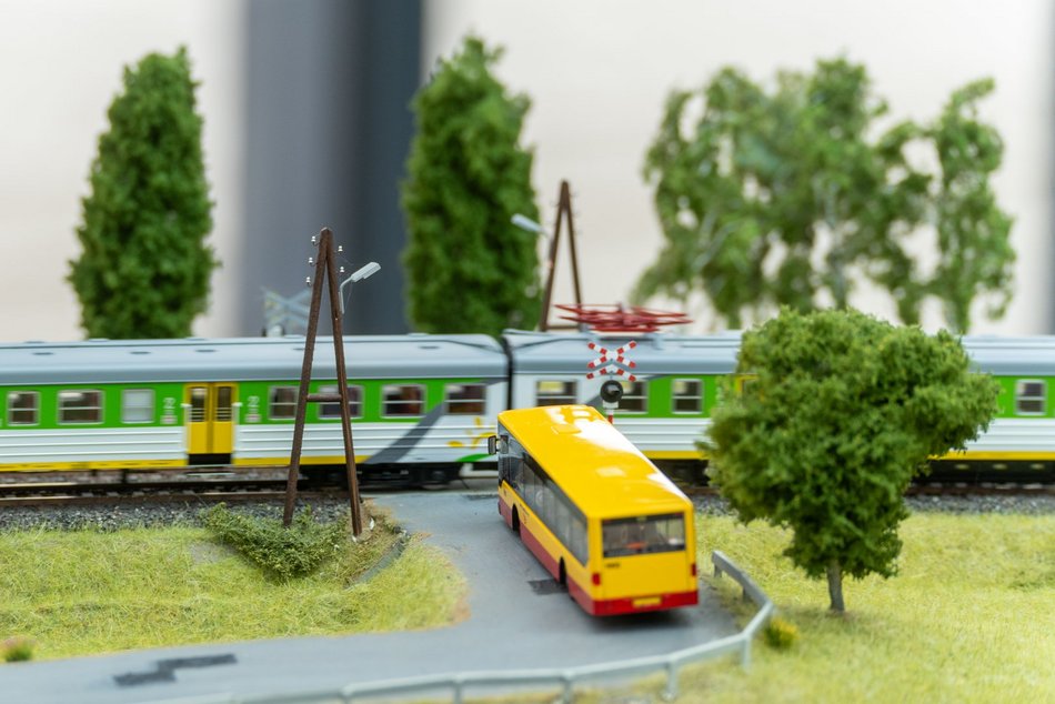 Wystawa makiet klejowych na dworcu Łódź Fabryczna