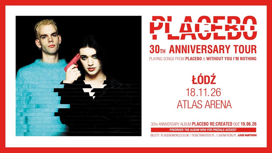 Łódź. Placebo zagrają w Atlas Arenie w Łodzi! Kup bilety i świętuj 30-lecie zespołu