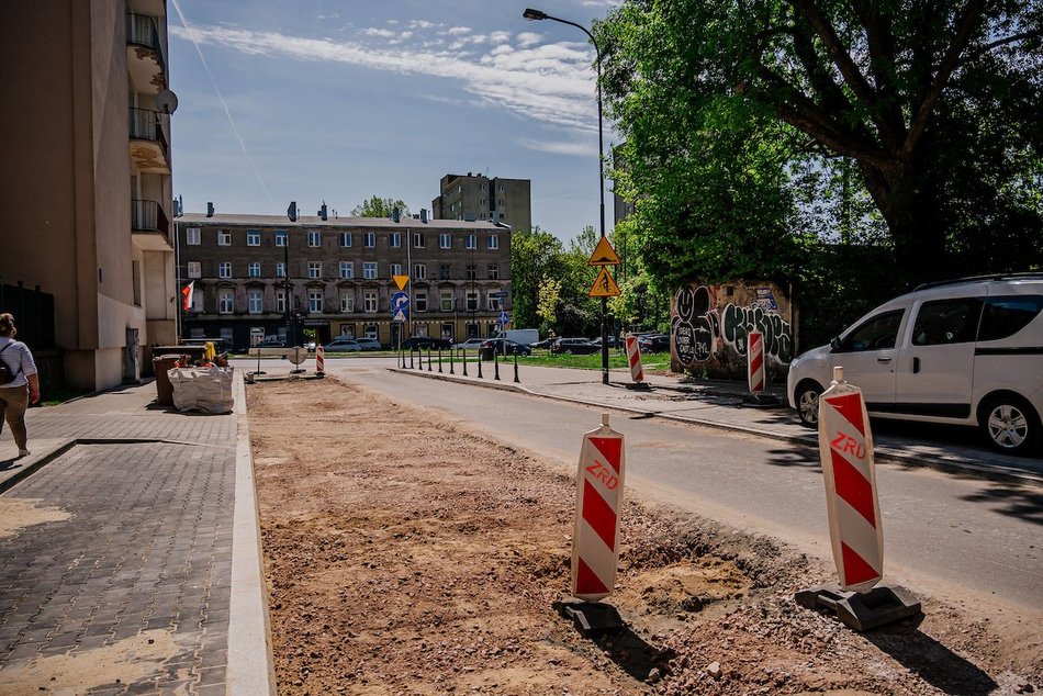 Łódź. Remont Nowej w Łodzi postępuje. Efekty prac drogowców coraz bardziej widoczne