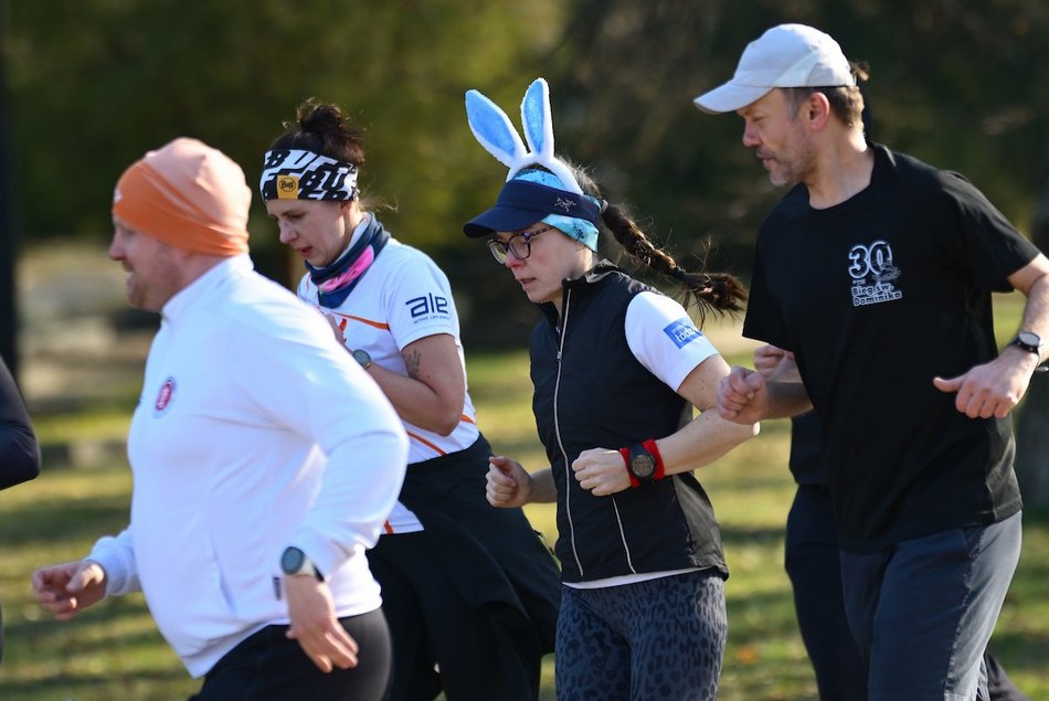 Łódź. Wielkanocny Parkrun w Parku Poniatowskiego
