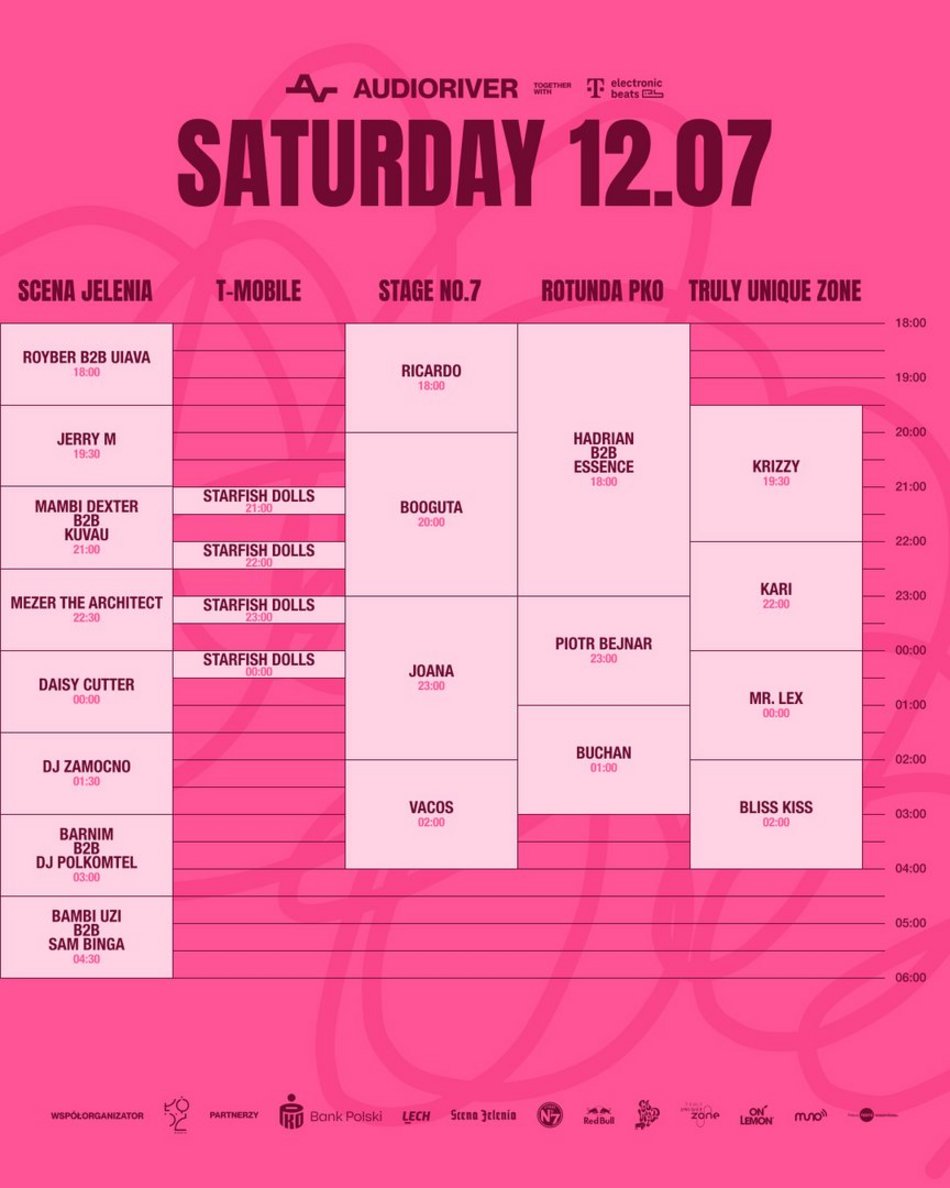 Łódź. Audioriver 2025 w Łodzi - sobota, 12 lipca