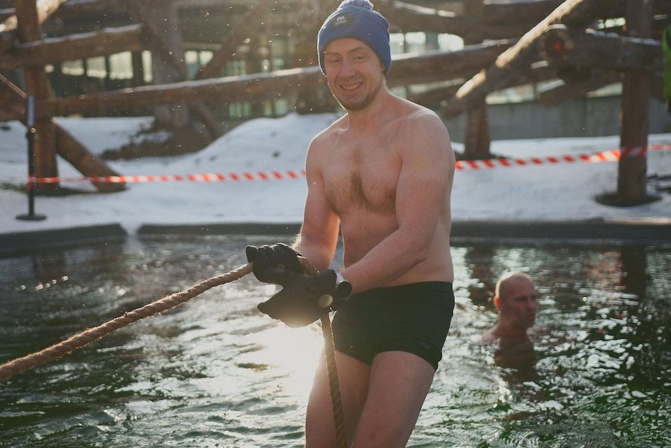 Łódź. Miłośnicy zimnych kąpieli w Orientarium Zoo Łódź