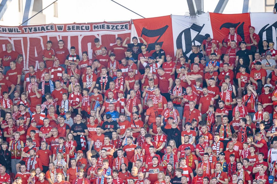 Kibice na meczu Widzew Łódź z Piastem Gliwice!
