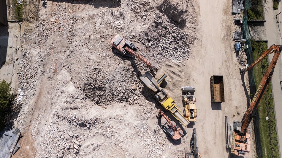 Hotel Światowit wyburzony