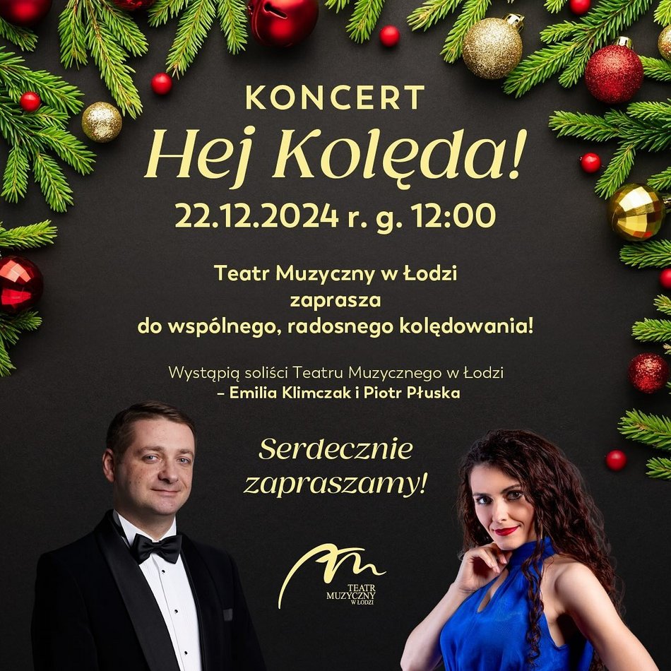 Koncert świąteczny w Teatrze Muzycznym w Łodzi