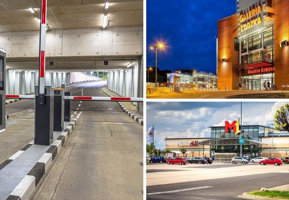 Łódź. Parking podziemny, Galeria Łódzka, M1