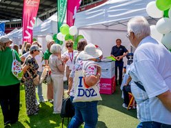 Huczny finał Senioraliów 2026 w Łodzi. Jolanta Kwaśniewska, zajęcia fitness, stoiska i inne
