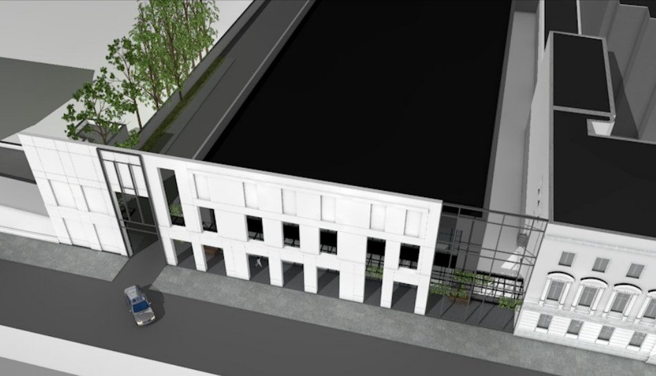 Łódź. Nowy supermarket w centrum Łodzi. Dwupiętrowy sklep stanie obok akademika BaseCamp