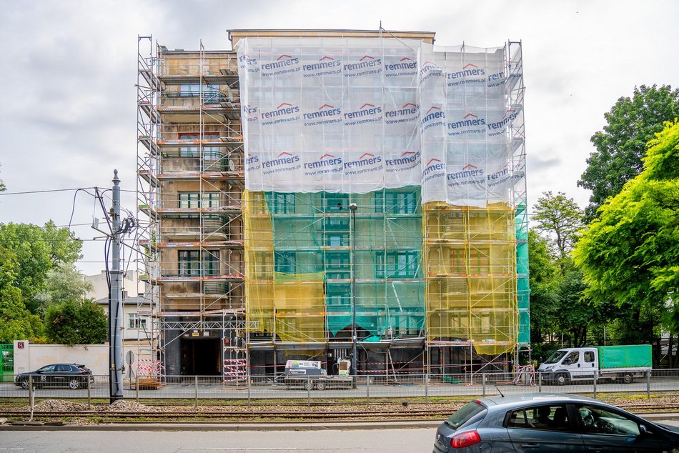 Łódź. Remont modernistycznej kamienicy przy Kościuszki