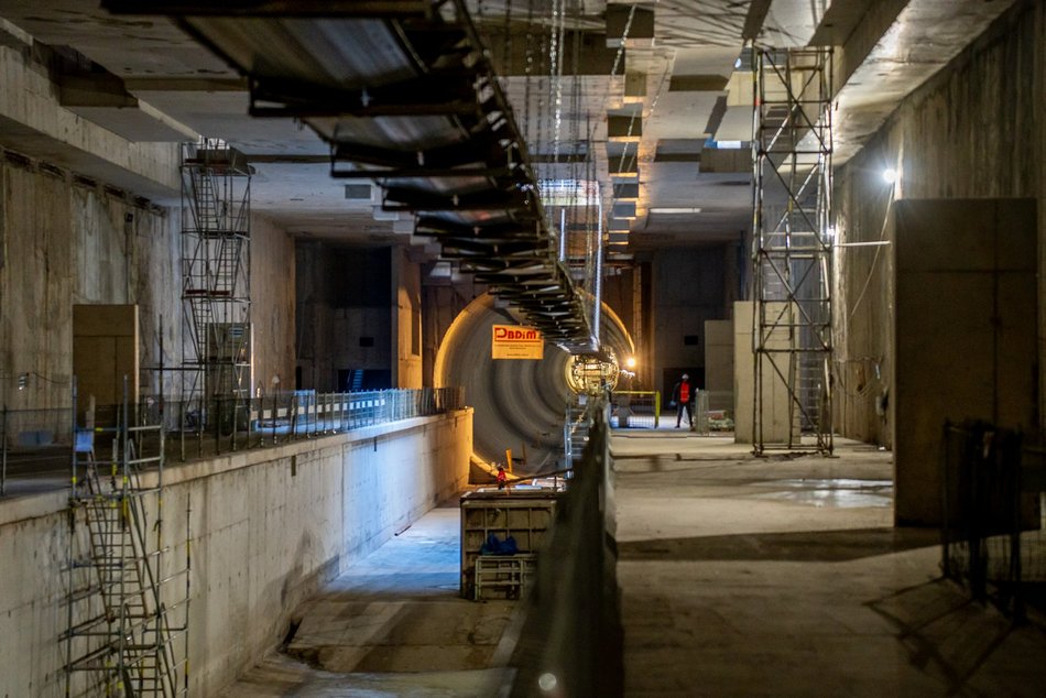 Tunel średnicowy pod Łodzią. Tarcza Katarzyna gotowa do drążenia