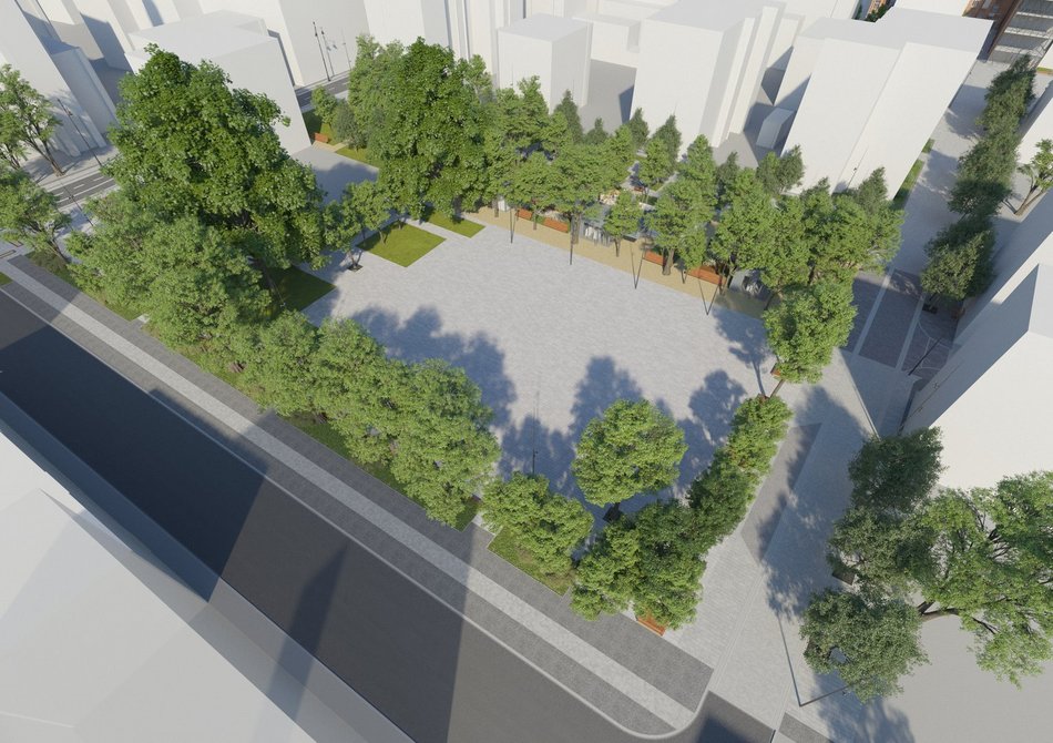 Tak po zmianach ma wyglądać plac Komuny Paryskiej