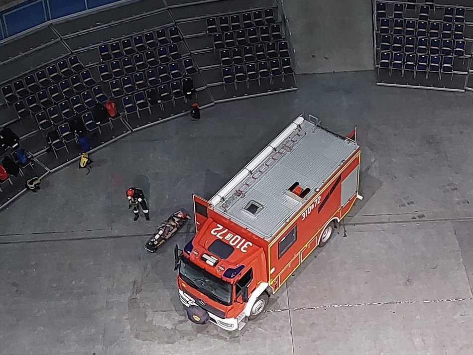 Straż pożarna w Atlas Arenie. W Łodzi odbyły się trzydniowe ćwiczenia służb ratowniczych