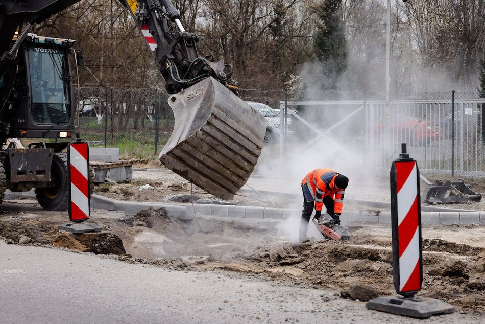 Łódź. Remont Szparagowej i Wersalskiej
